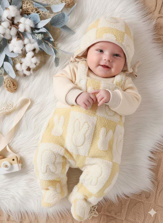 سه تیکه بلوز بیلر کلاه تدی 3 تا 24 ماه