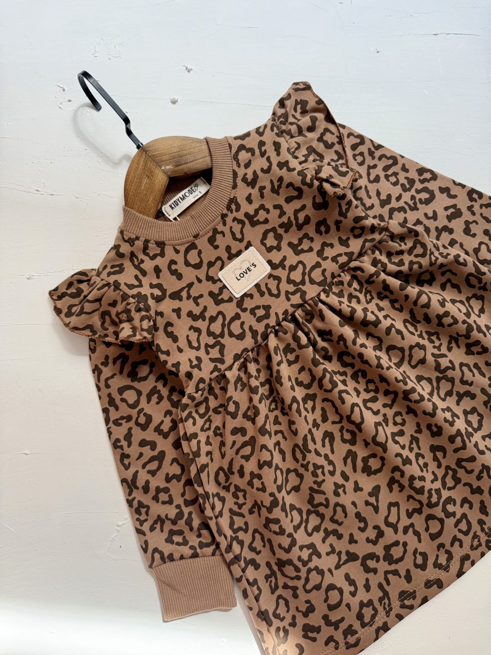 پیراهن دورس پلنگی دخترانه 2 تا 7 سال