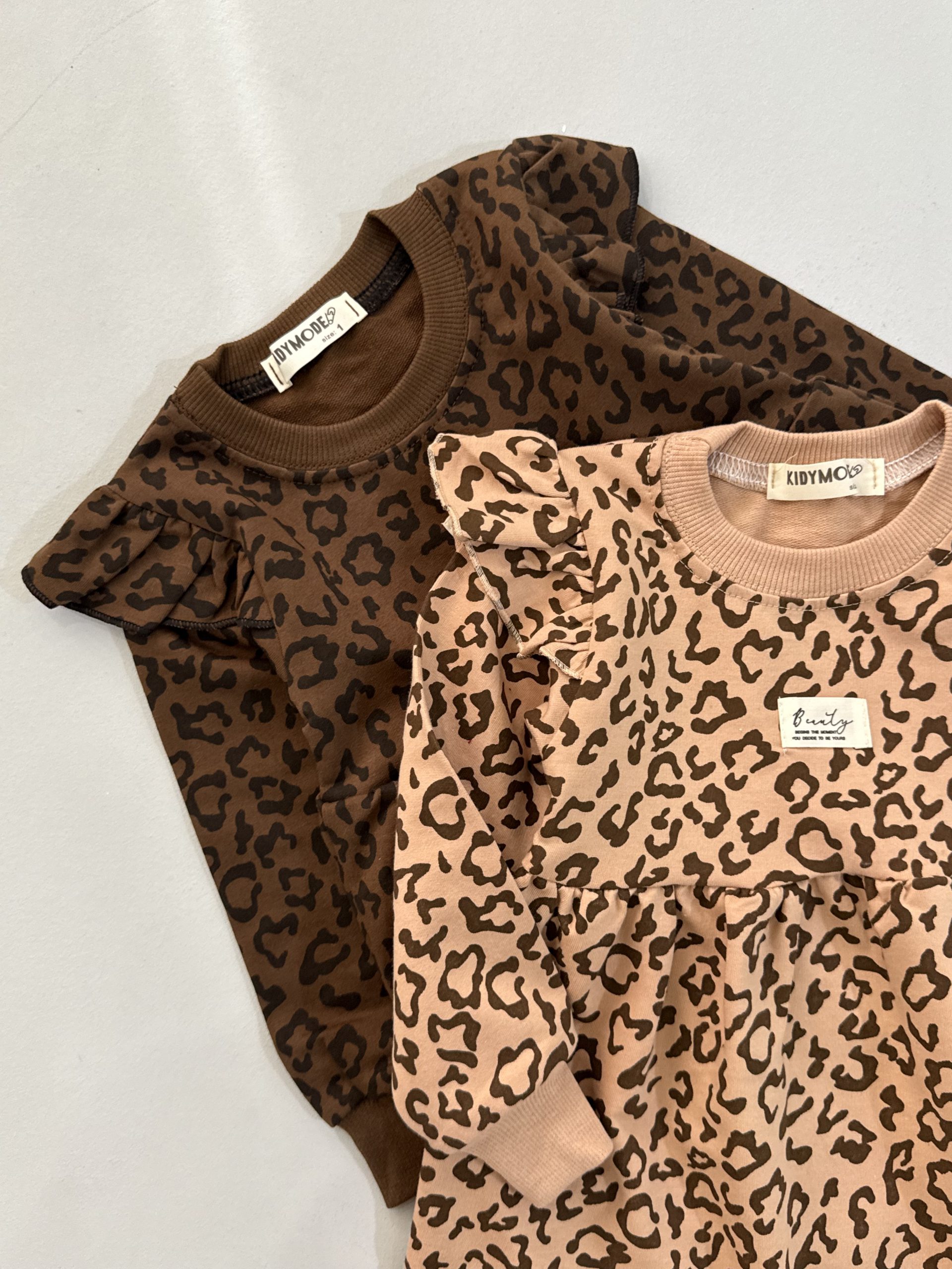 پیراهن دورس پلنگی دخترانه 2 تا 7 سال