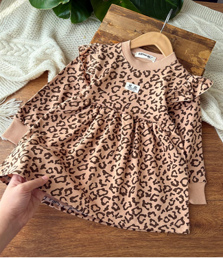 پیراهن دورس پلنگی دخترانه 2 تا 7 سال