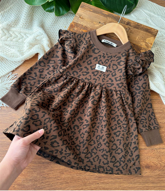 پیراهن دورس پلنگی دخترانه 2 تا 7 سال