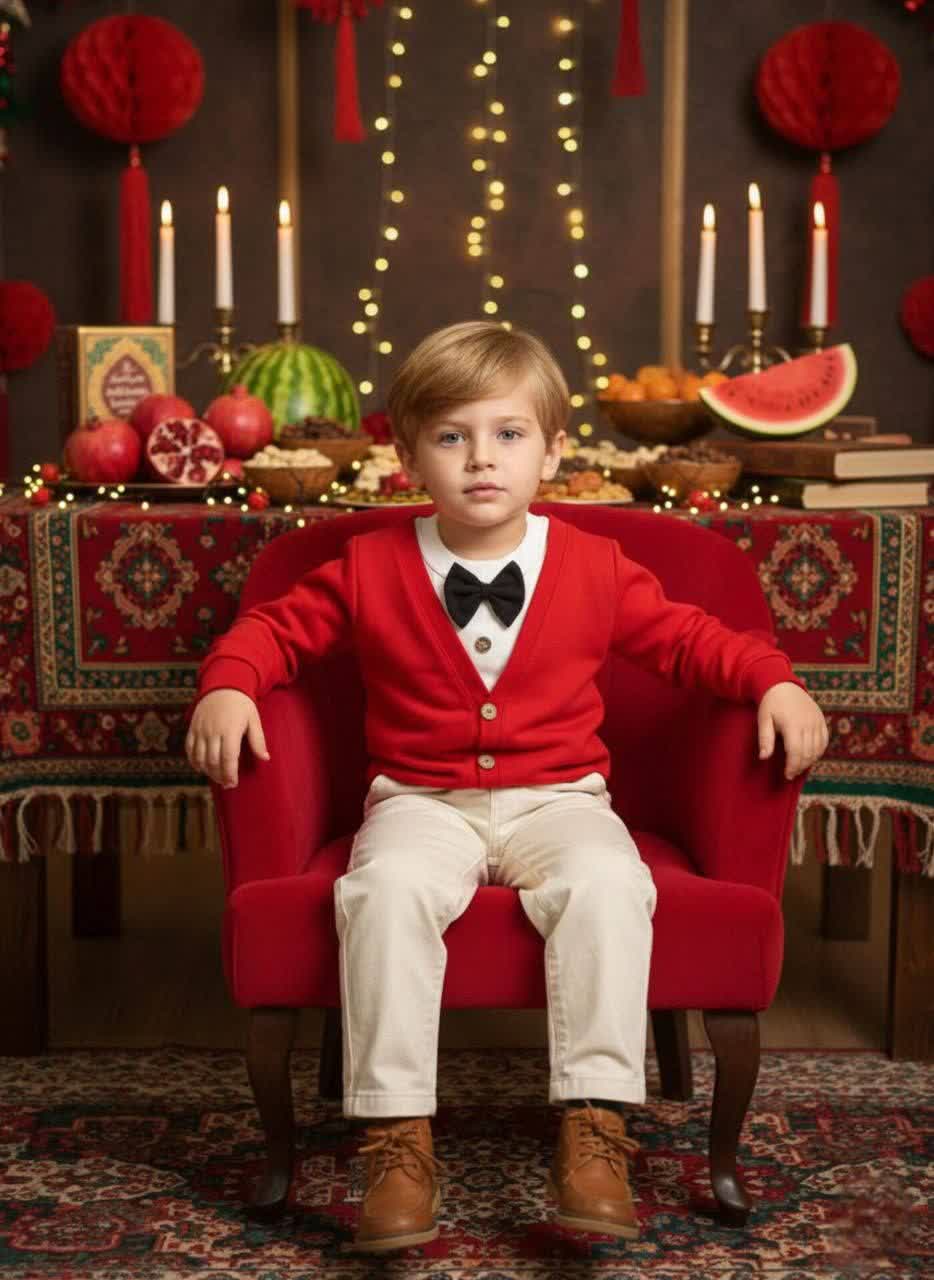 بلوز تک پسرانه یلدایی 1 تا 10 سال