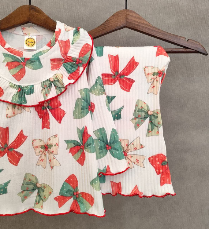 ست راحتی ریلی بلوز و شلوار بوت کات 1 تا 12 سال