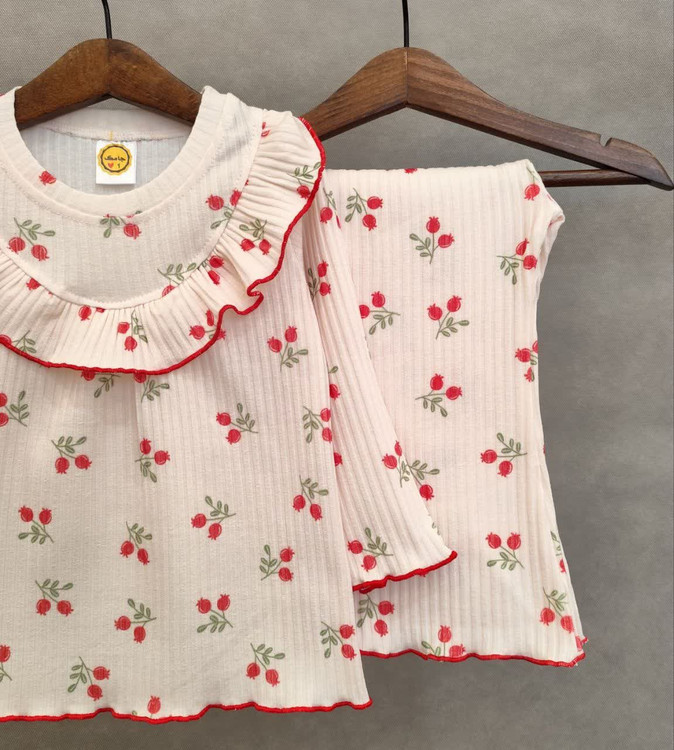 ست راحتی با شلوار بوت کات 1 تا 12 سال