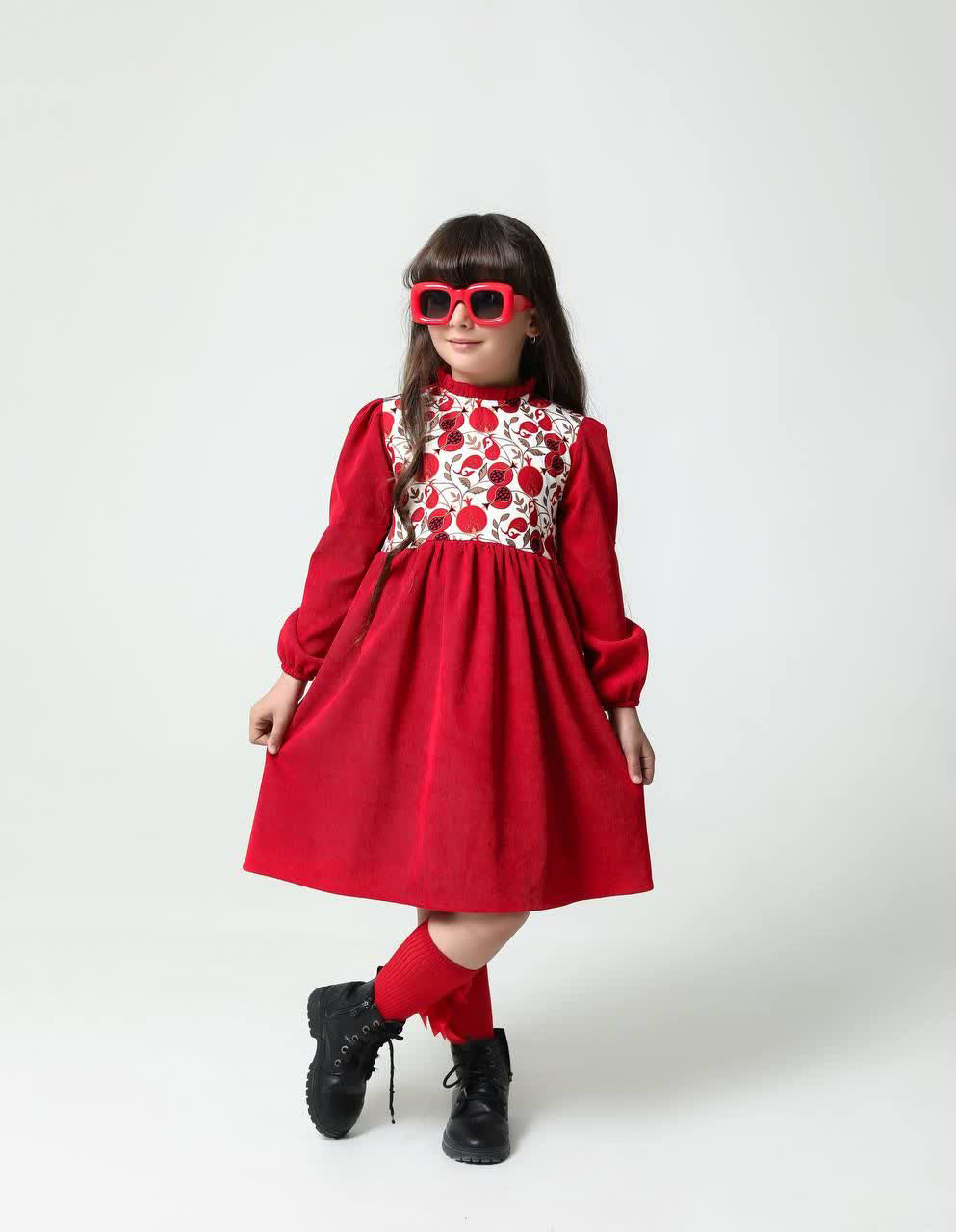 پیراهن یلدایی دخترانه 6 تا 13 سال