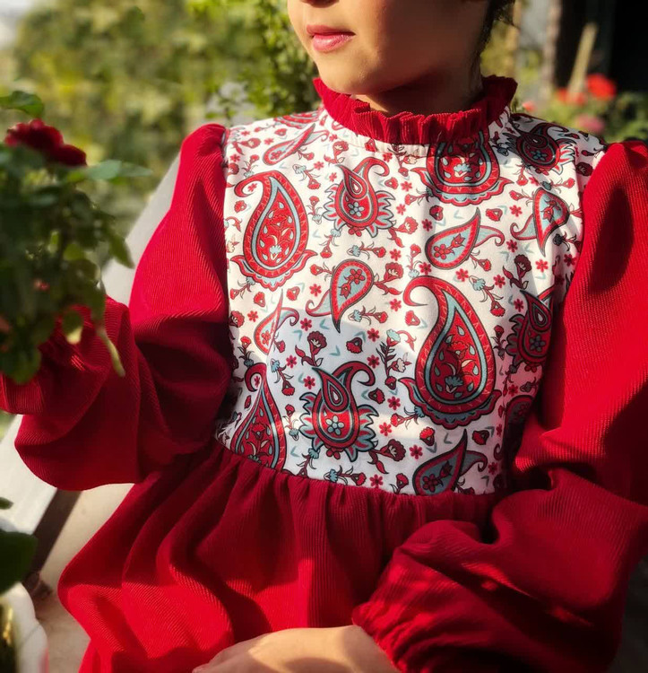 پیراهن دخترانه 6 تا 13 سال