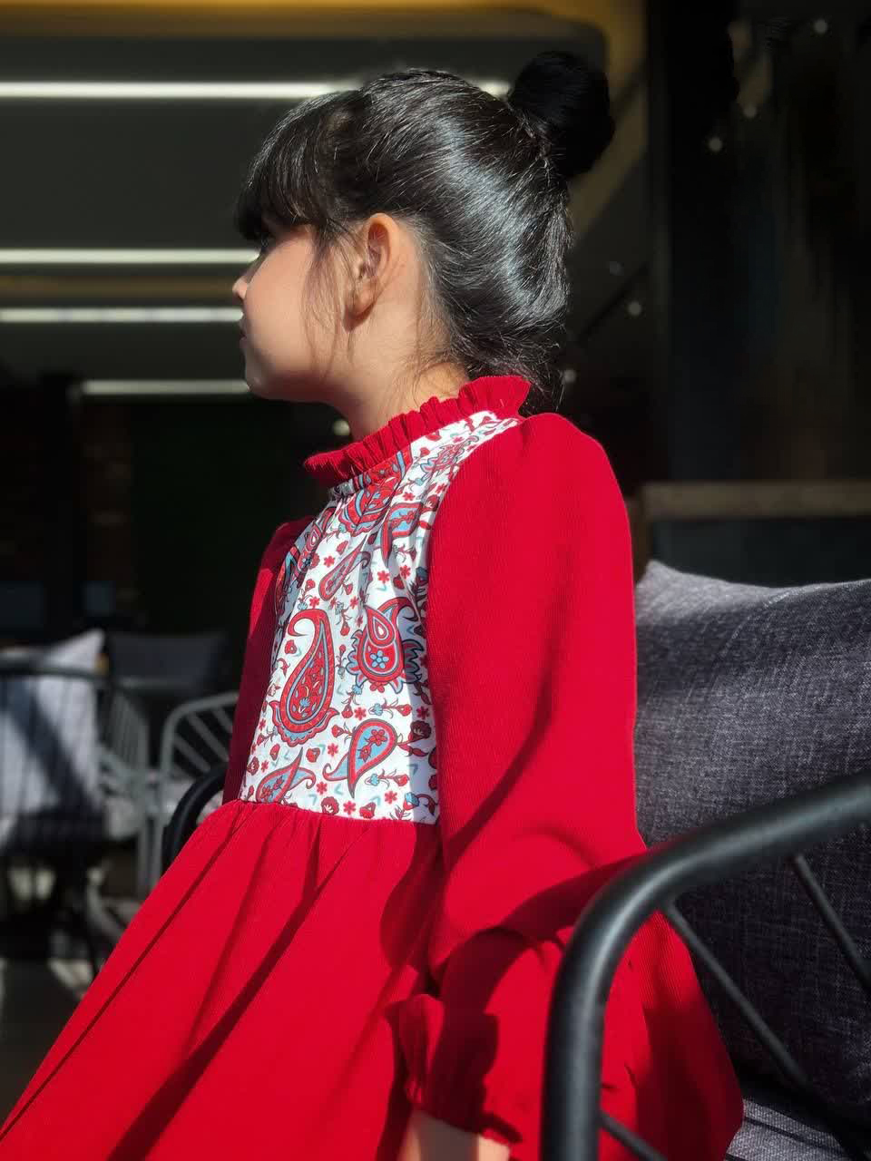 پیراهن دخترانه یلدایی 6 تا 13 سال