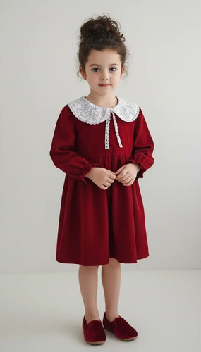 پیراهن یلدایی دخترانه 3 تا 9 سال