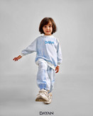 ست بلوز و شلوار طرح آبرنگ 3 تا 7 سال