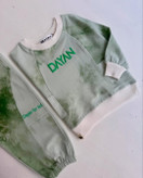 ست بلوز و شلوار طرح آبرنگ 3 تا 7 سال