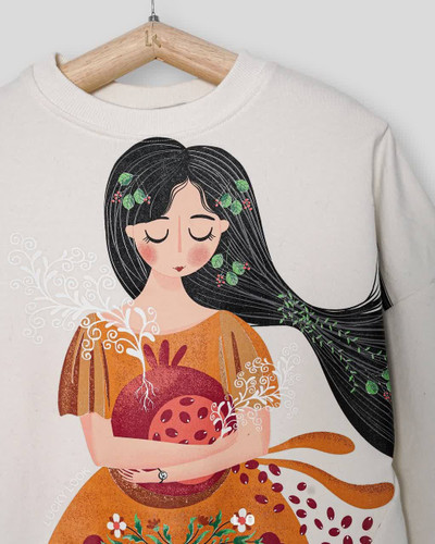 بلوز دورس دخترانه طرح دختر رویا 3 تا 14 سال