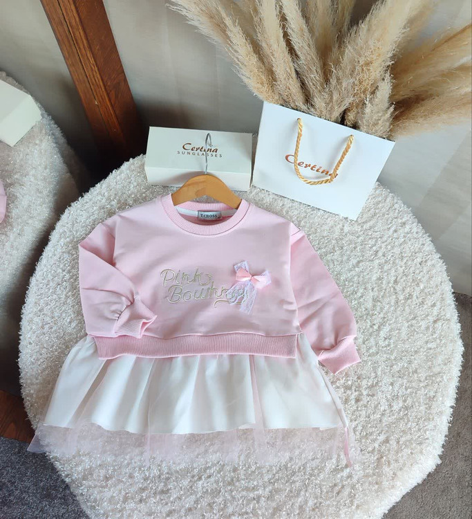 تونیک دامن توری 3 تا 8 سال