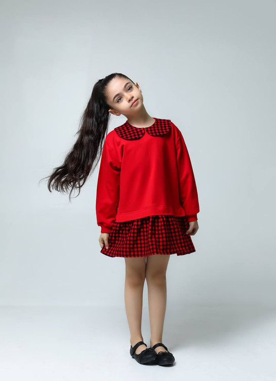 تونیک دخترانه مدل اسکاتیش 2 تا 9 سال