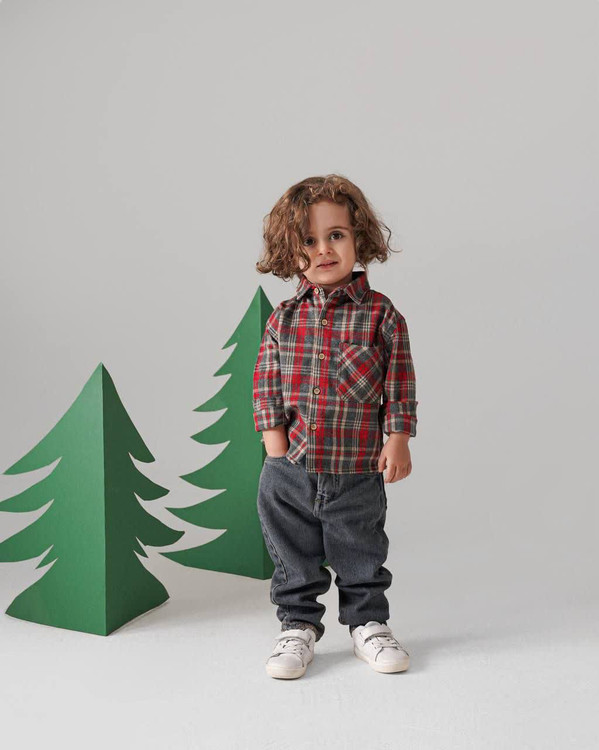 شلوار جین مام استایل بچگانه 4 تا 12 سال