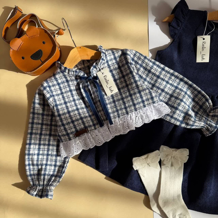 کت سارافون مخمل دخترانه 2 تا 8 سال