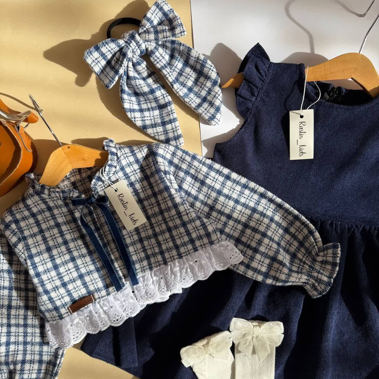 کت سارافون مخمل دخترانه 2 تا 8 سال