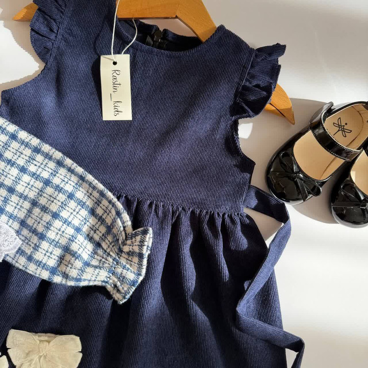 کت سارافون مخمل دخترانه 2 تا 8 سال