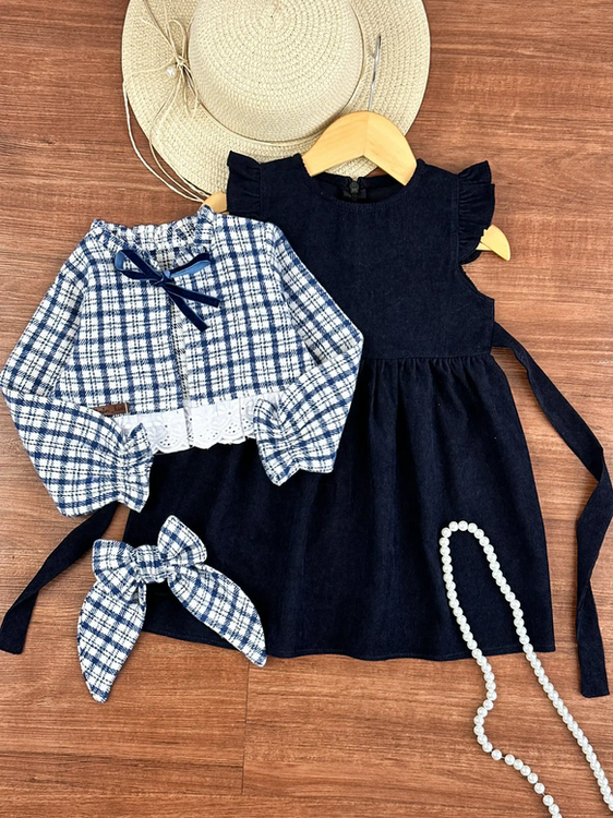 کت سارافون مخمل دخترانه 2 تا 8 سال