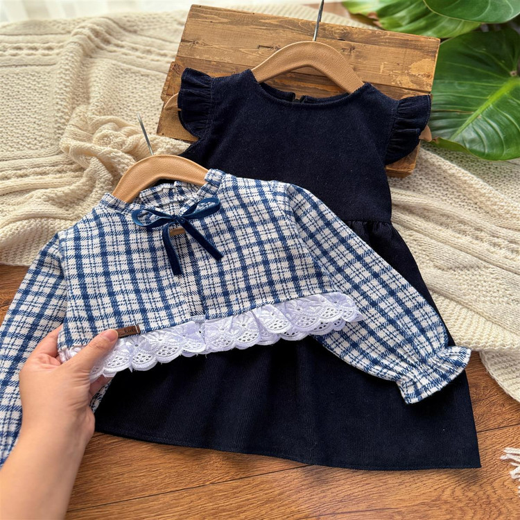 کت سارافون مخمل دخترانه 2 تا 8 سال