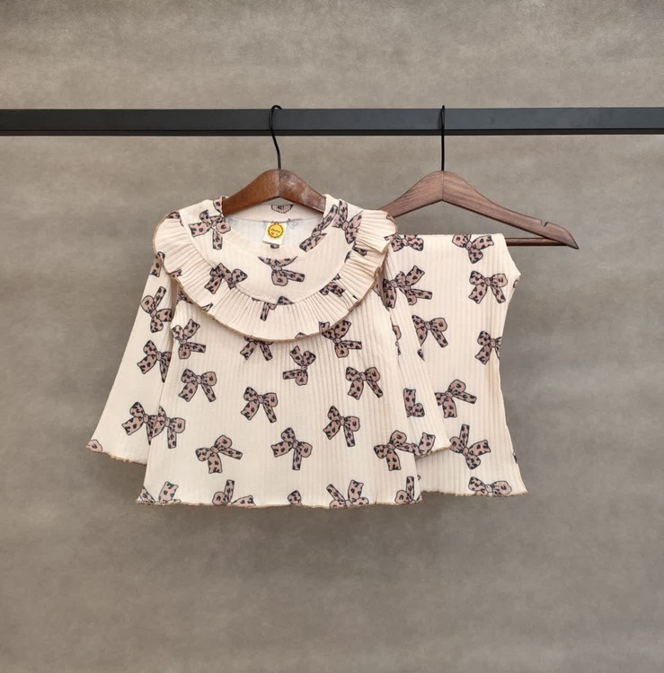 ست راحتی ریلی بلوز و شلوار بوت کات 1 تا 12 سال