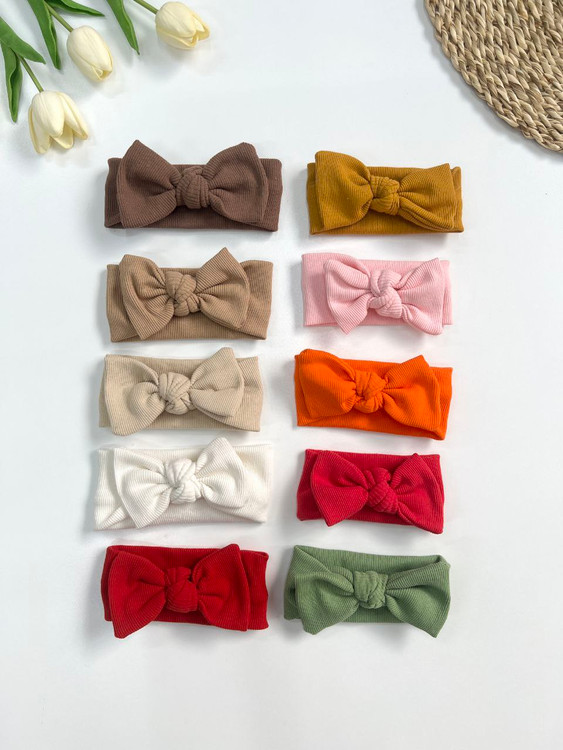 هدبند نوزادی مدل گره پاپیونی