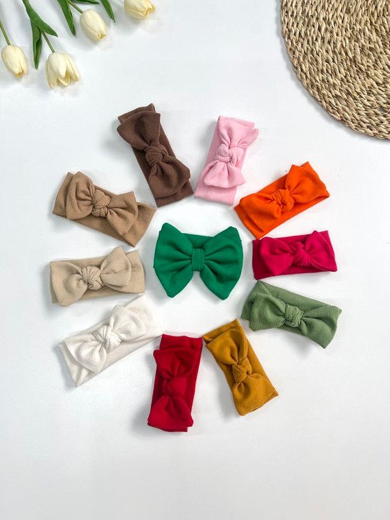 هدبند نوزادی مدل گره پاپیونی