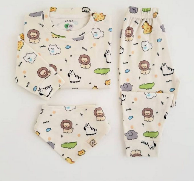 ست نوزادی طرح حیوانات از نوزادی تا 3 سال