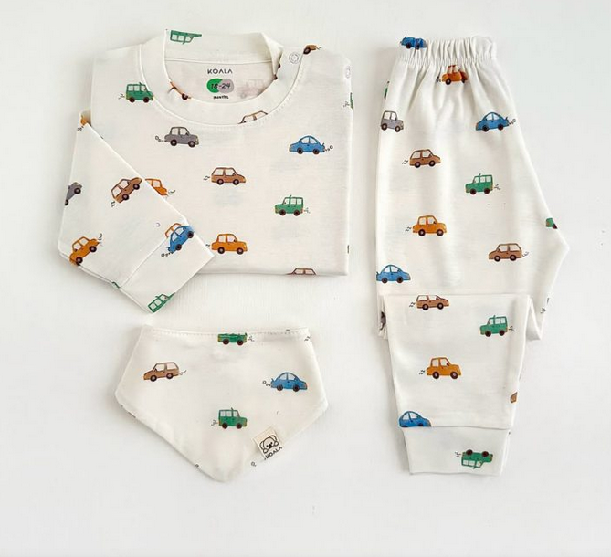 ست نوزادی طرح ماشین از نوزادی تا 3 سال