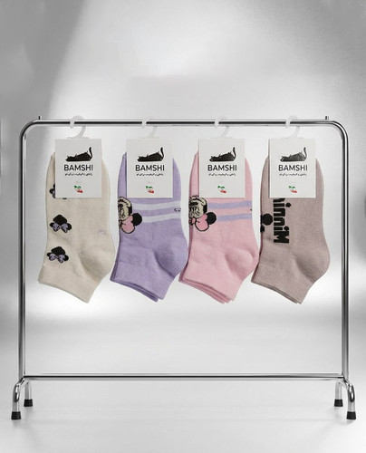 جوراب مچی بچه گانه طرح میکی موس 3 تا 10 سال