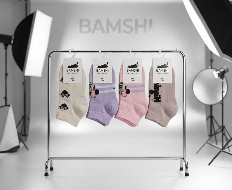 جوراب مچی بچه گانه طرح میکی موس 3 تا 10 سال