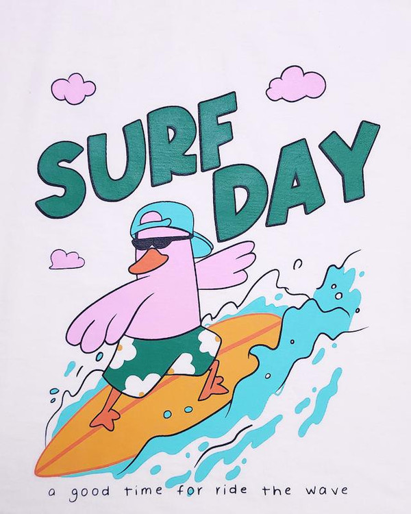 تیشرت سفید بچگانه 3 تا 6 سال طرح جوجه صورتی