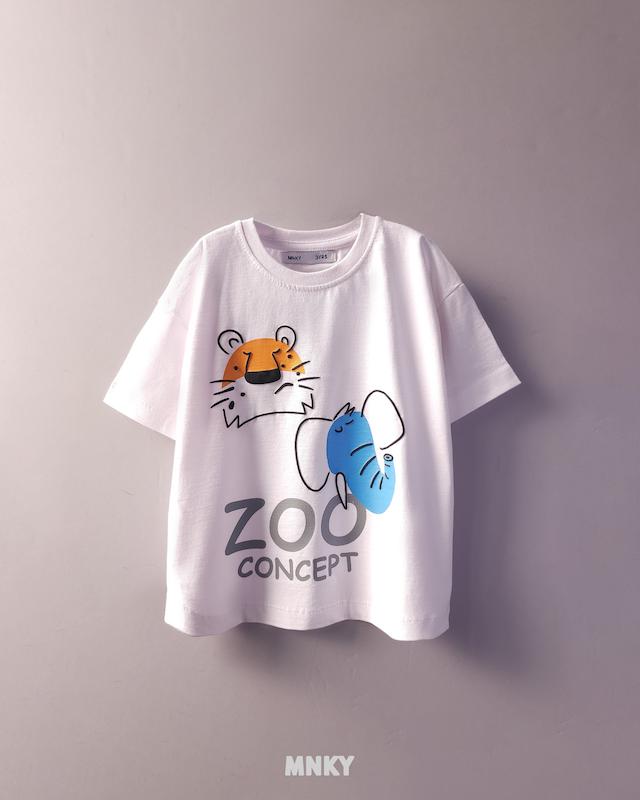 تیشرت سفید بچگانه 3 تا 6 سال طرح ZOO