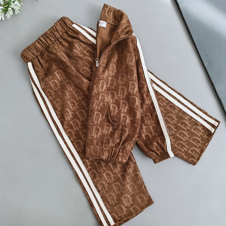 ست سویشرت و شلوار دخترانه طرح دیور 3 تا 9 سال