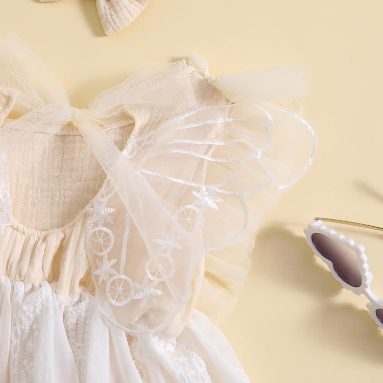 بادی پیراهن نوزادی 3 تا 18 ماه مدل پروانه