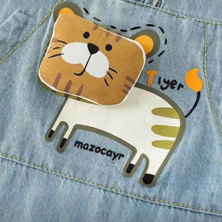 رامپر نوزادی جین کاغذی 6 تا 24 ماه