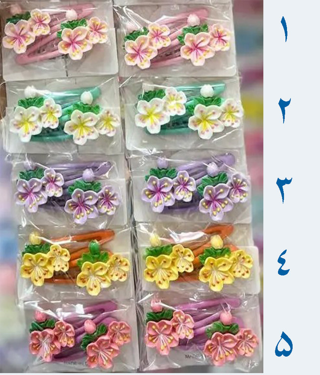 گیره مو بچگانه تق تقی بسته 2 عددی