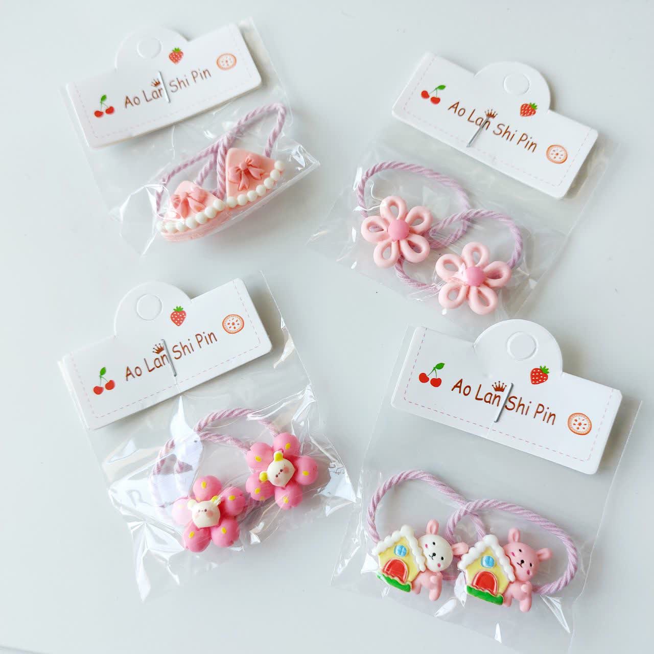 کش مو بچگانه طرح های مختلف بسته 2 عددی