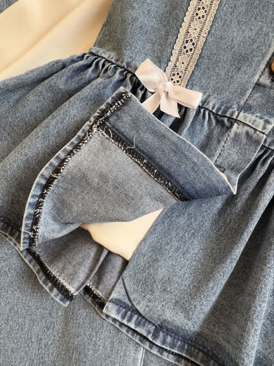 سه تیکه دخترانه جین 3 تا 8 سال