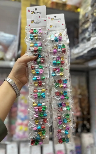 کلیپس بیبی هلوگرامی بسته 6 عددی مدل قلبی