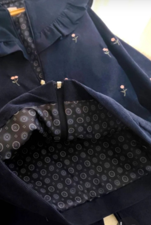 ست سویشرت و شلوار دخترانه مخمل کبریتی گلدوزی شده 3 تا 9 سال