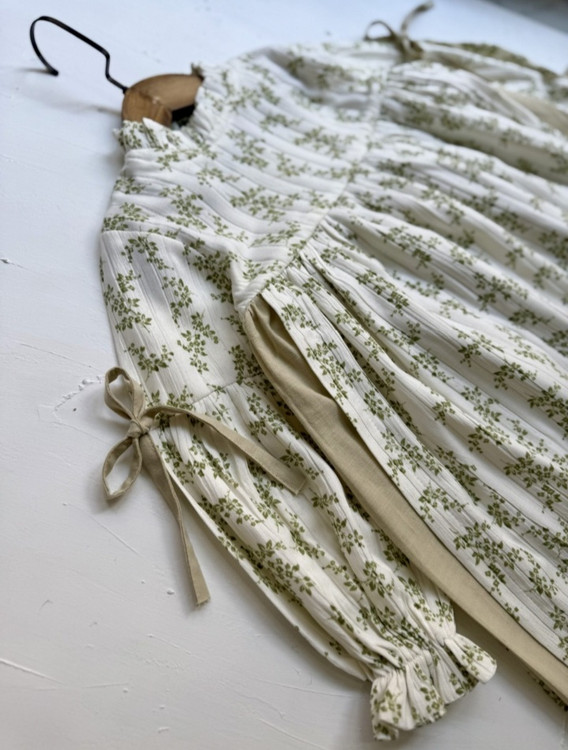 پیراهن لینن دخترانه ۴ تا ۱۰ سال