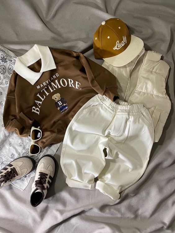 بلوز پسرانه از 1 تا 7 سال طرح بالتیمور