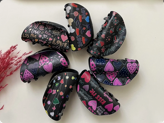 کلیپس چاپدار مشکی