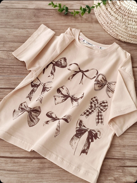 ست کراپ و شلوار بگ پاپیون از ۶ سال تا ۱۶ سال