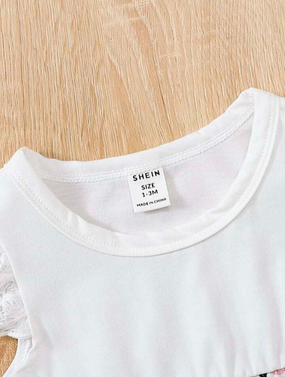 بادی نوزادی دخترانه با هدبند 1 تا 18 ماه