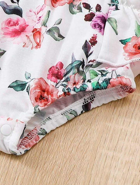 بادی نوزادی دخترانه با هدبند 1 تا 18 ماه