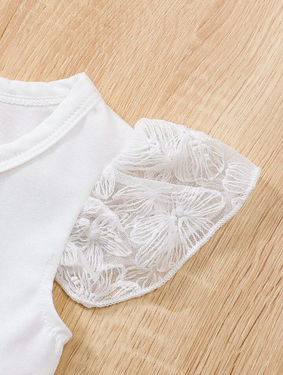 بادی نوزادی دخترانه با هدبند 1 تا 18 ماه