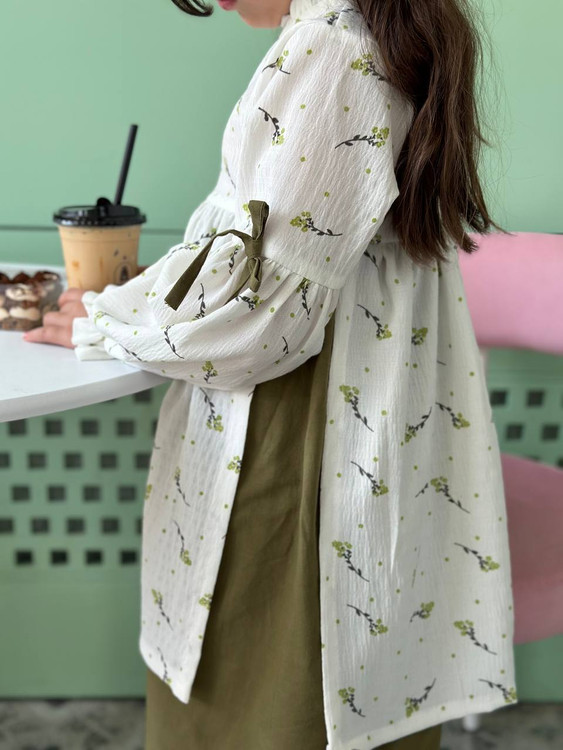 پیراهن لینن دخترانه ۴ تا ۱۰ سال