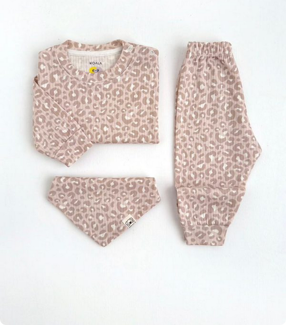 ست راحتی پلنگی نوزادی مادر کودک از ۶ ماه تا 3 سال