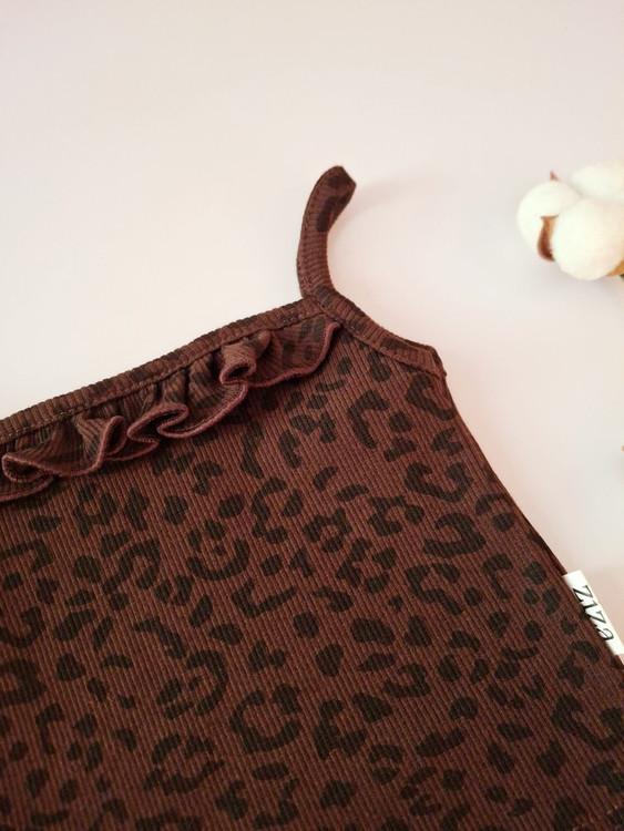 ست تاپ و دامن پلنگی نوزادی ۳ تا ۲۴ ماه